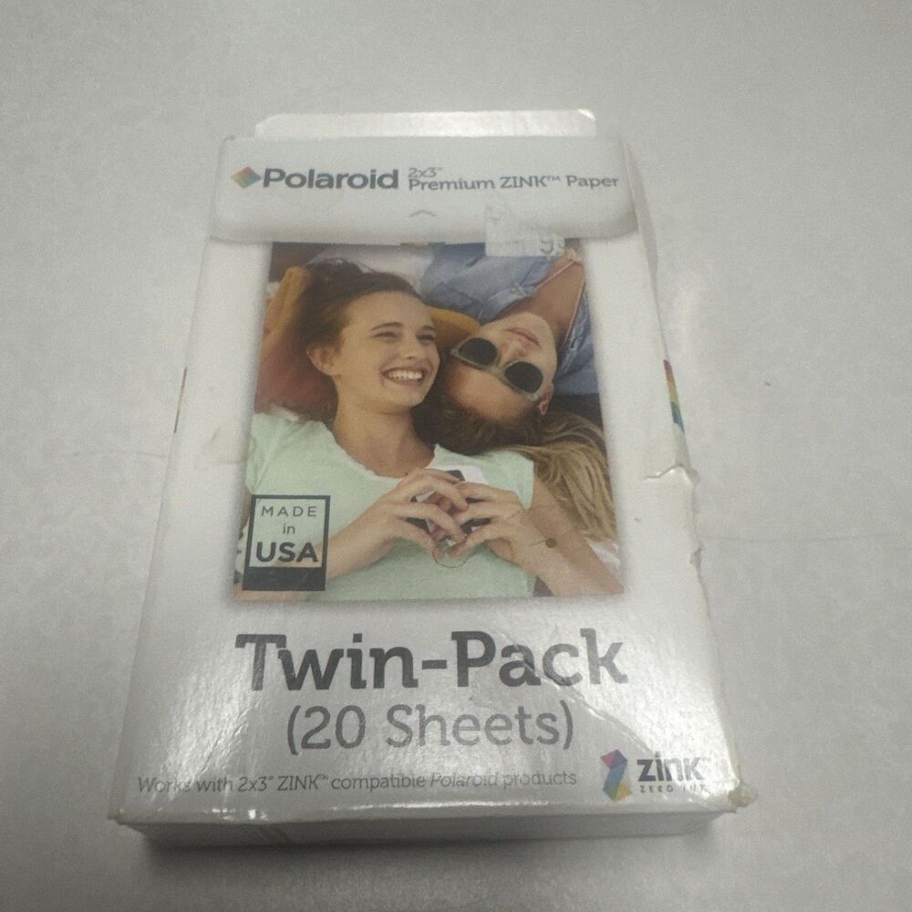 Polaroid POLZ2X320 Premium ZINK Photo Paper 2x3" - 20 Sheets New